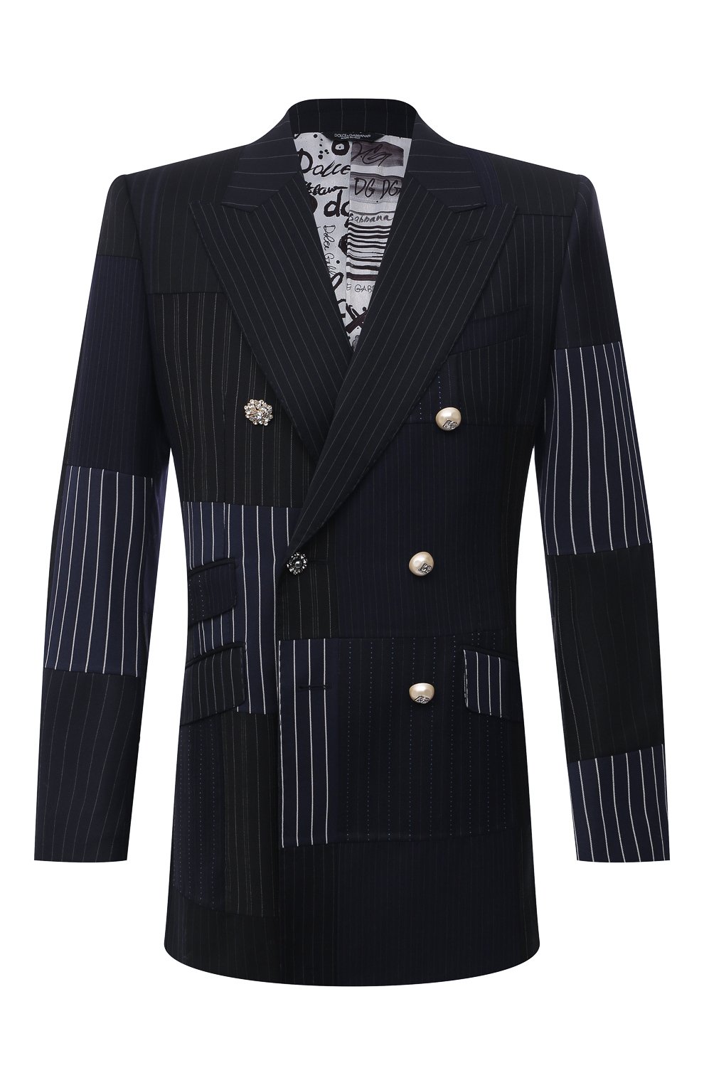 Пиджак из шерсти и шелка DOLCE & GABBANA, арт. G2PQ1Z/GES29, фото 1