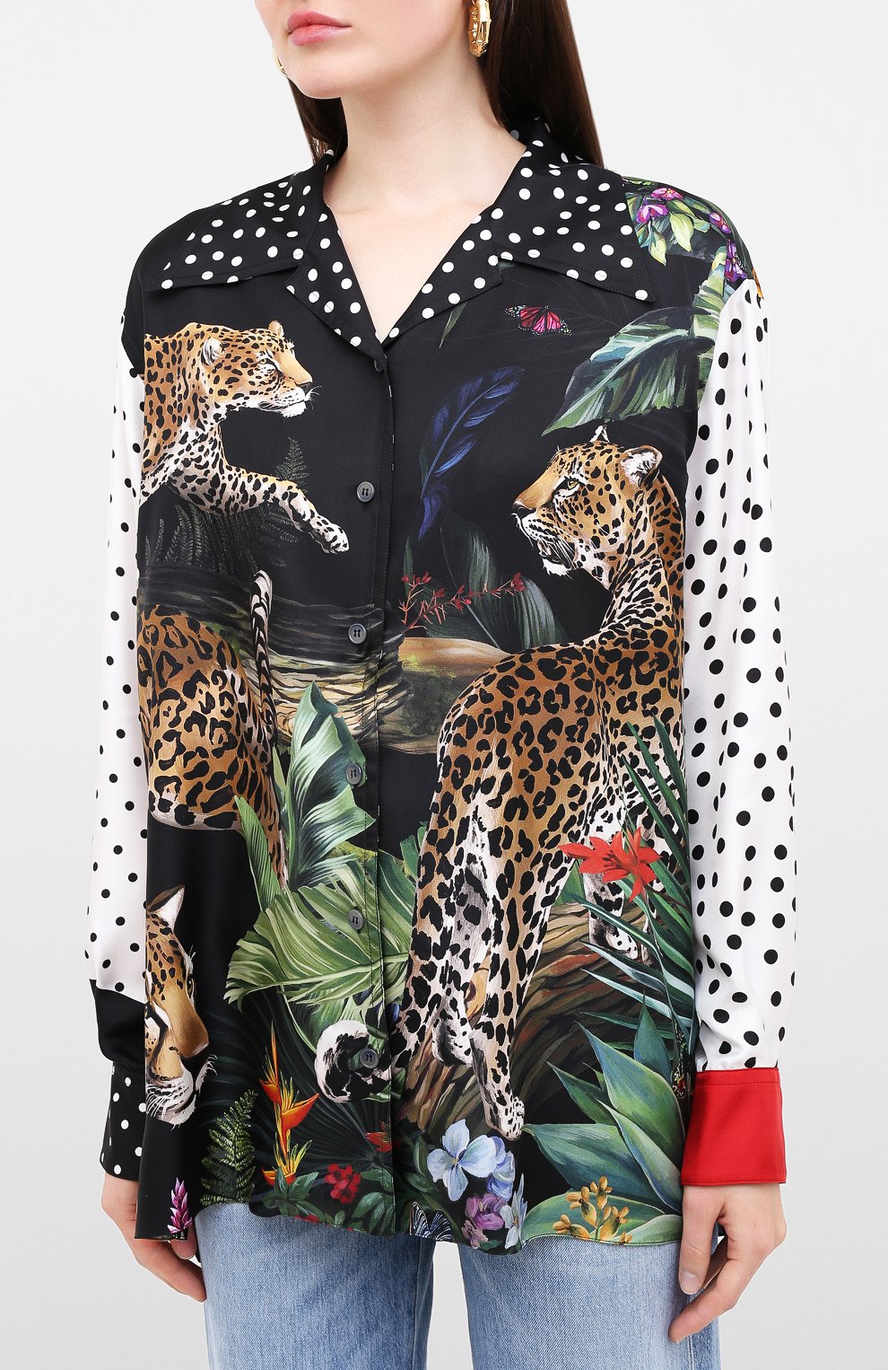 Шелковая рубашка DOLCE & GABBANA, арт. F5N12T/GDV24, фото 3