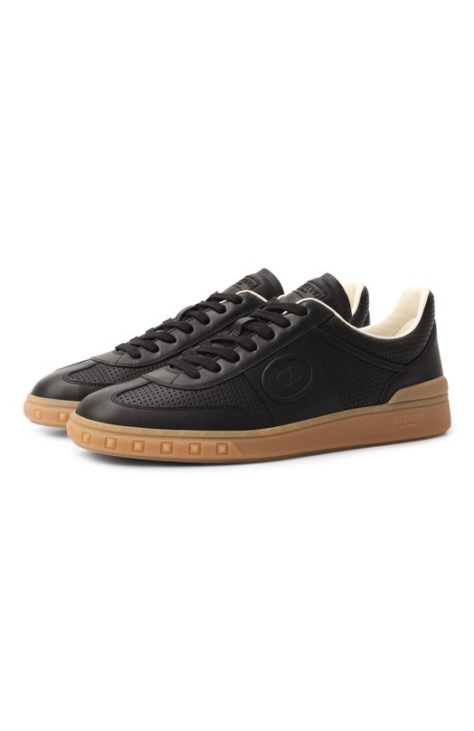 Кожаные кеды Upvillage Valentino 7Y2S0H77/TFT Чёрный 7Y2S0H77/TFT