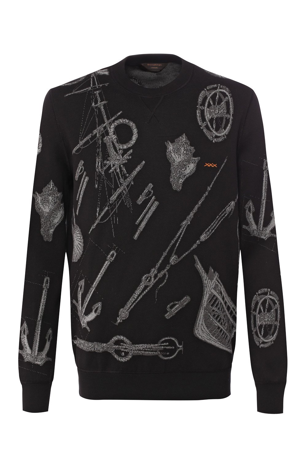 Свитшот из смеси хлопка и шелка ZEGNA, арт. CSF91/110, фото 1