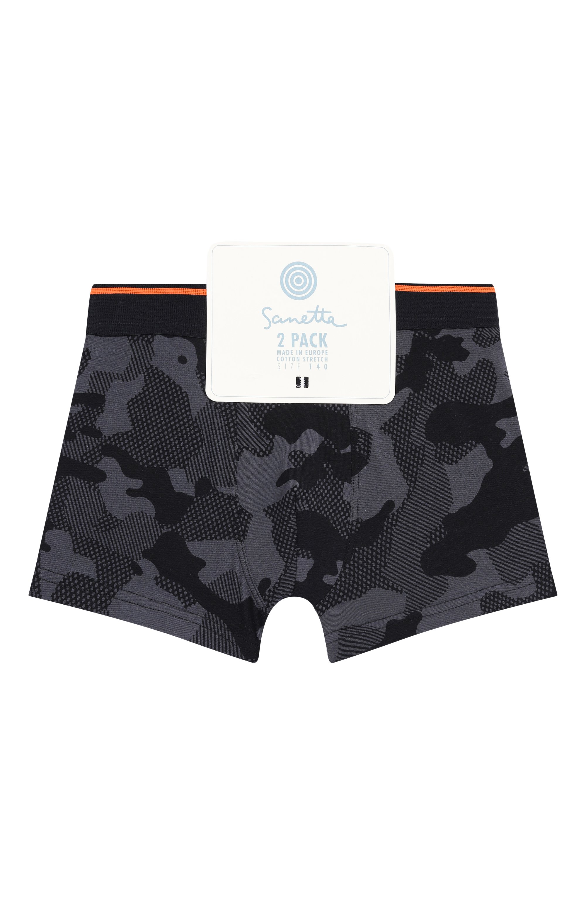 Комплект из двух боксеров SANETTA темно-серого цвета по цене 5525 руб., арт. 348857, фото 1 Комплект из двух боксеров SANETTA, арт. 348857, фото 1