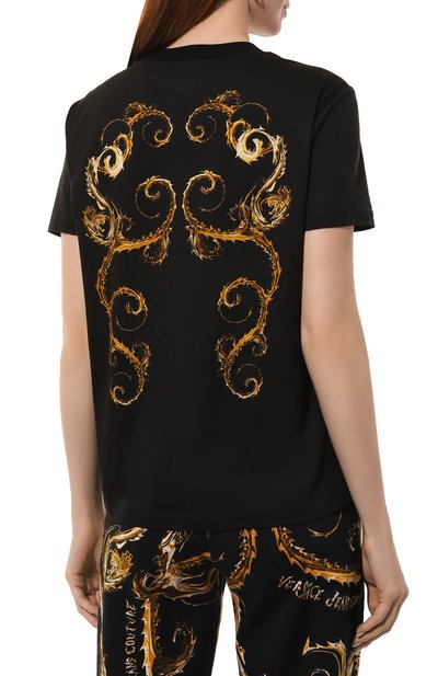 Хлопковая футболка VERSACE JEANS COUTURE, арт. 77HAH6P3/JS424, фото 4