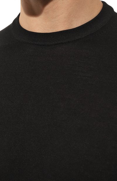 Шелковый джемпер STEFANO RICCI черного цвета по цене 93650 руб., арт. K616215G10/F23101, фото 5 Шелковый джемпер STEFANO RICCI, арт. K616215G10/F23101, фото 5