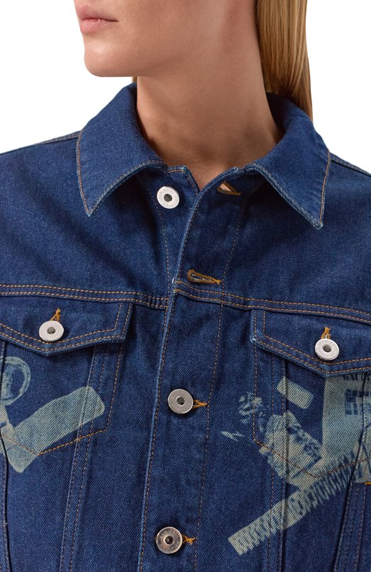 Джинсовая куртка Jean Paul Gaultier 26/01-W-JA035/D027 Синий  26/01-W-JA035/D027 Фото 5