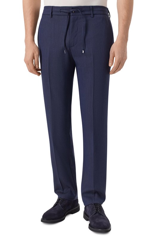 Брюки из шерсти и шелка Andrea Campagna SPIAGGIA20/LP184U Синий  SPIAGGIA20/LP184U Фото 3