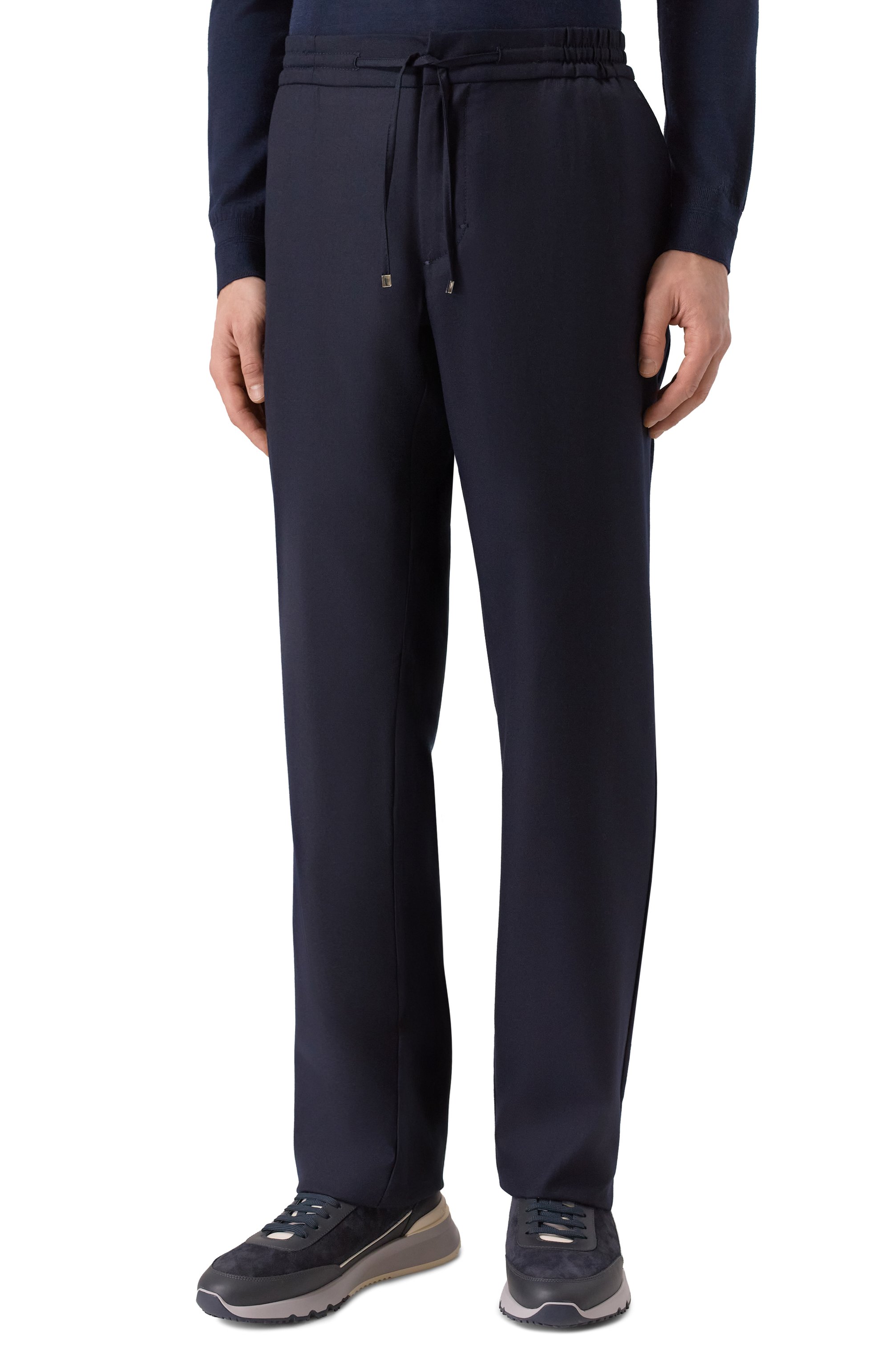 Шерстяные брюки ZILLI темно-синего цвета по цене 163000 руб., арт. CP201CM0201VLXS00, фото 3 Шерстяные брюки ZILLI, арт. CP201CM0201VLXS00, фото 3