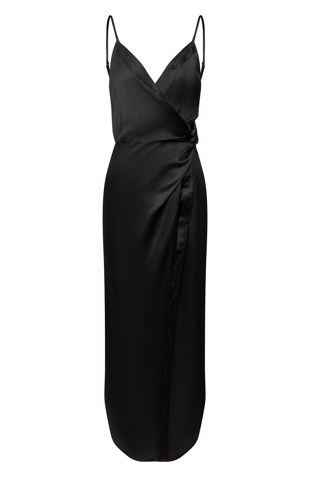 Атласное платье ALEXANDERWANG.T черного цвета по цене 63900 руб., арт. 4WC2206083, фото 1 Атласное платье ALEXANDERWANG.T, арт. 4WC2206083, фото 1