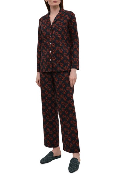 Женская хлопковая пижама YOLKE, арт. AW21-02C-MI-BL