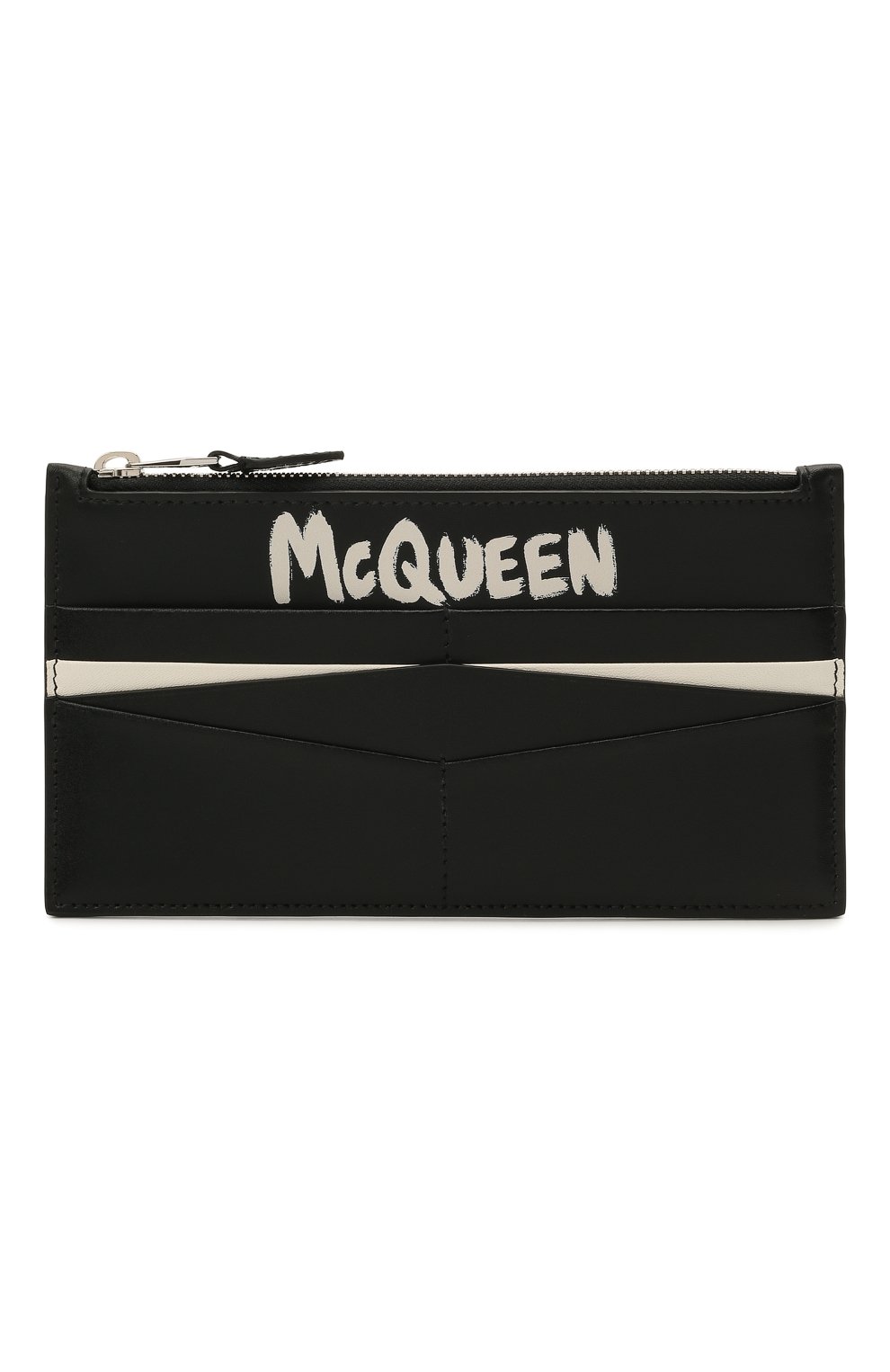 Кожаное портмоне ALEXANDER MCQUEEN черного цвета по цене 42550 руб., арт. 658451/1AAC7, фото 1 Кожаное портмоне ALEXANDER MCQUEEN, арт. 658451/1AAC7, фото 1