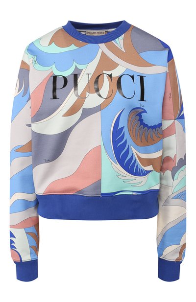 Женский хлопковый пуловер EMILIO PUCCI, арт. 9EJP80/9E995