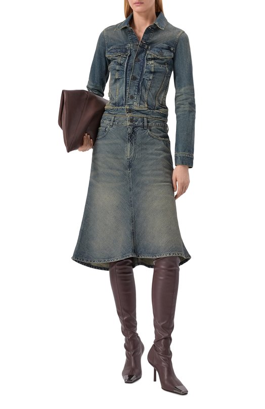 Джинсовая юбка Balenciaga 852330/TTW76 Синий  852330/TTW76 Фото 2