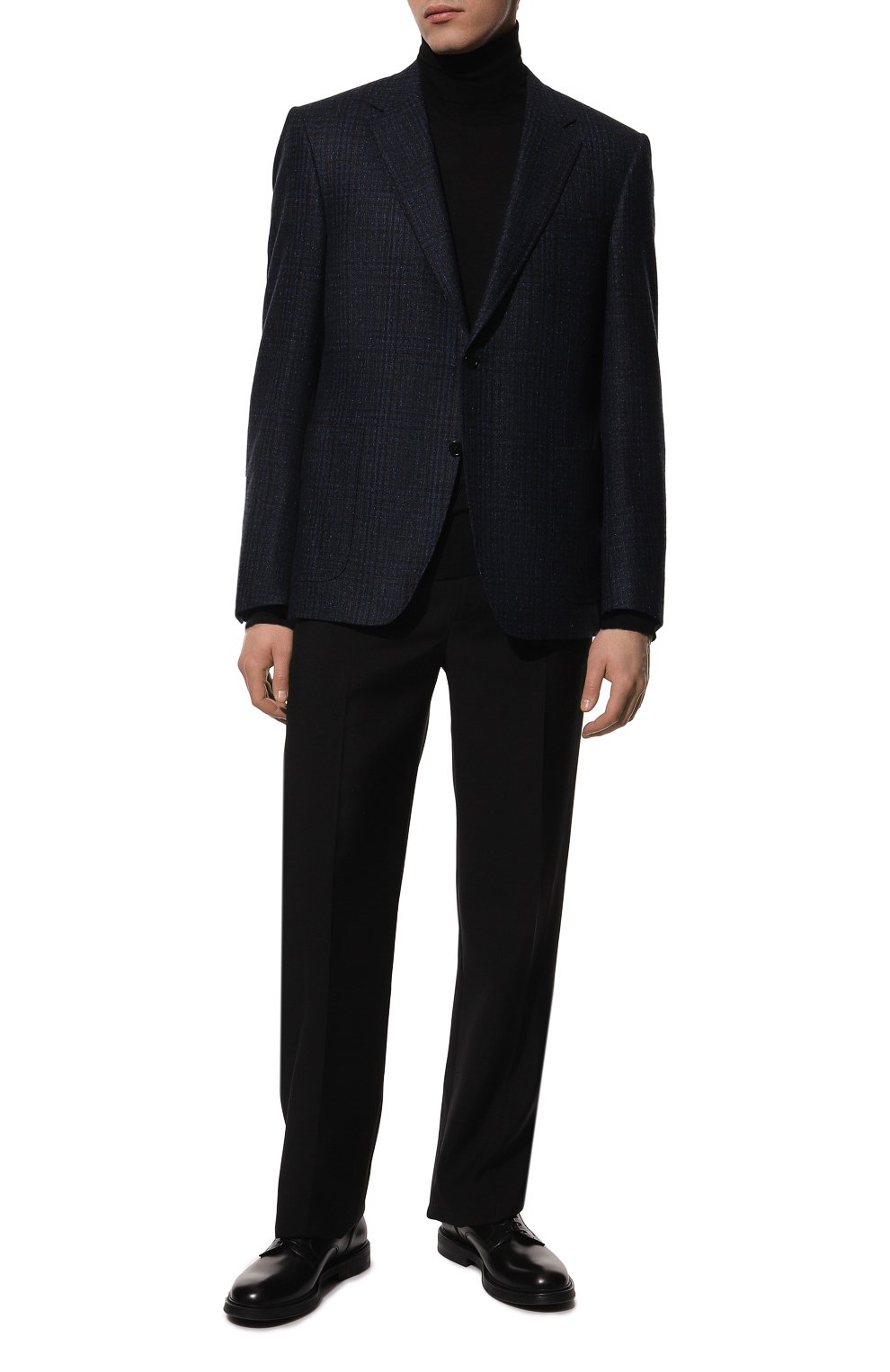 Пиджак из шерсти и шелка CANALI темно-синего цвета по цене 169500 руб., арт. 11288/CF03554, фото 2 Пиджак из шерсти и шелка CANALI, арт. 11288/CF03554, фото 2