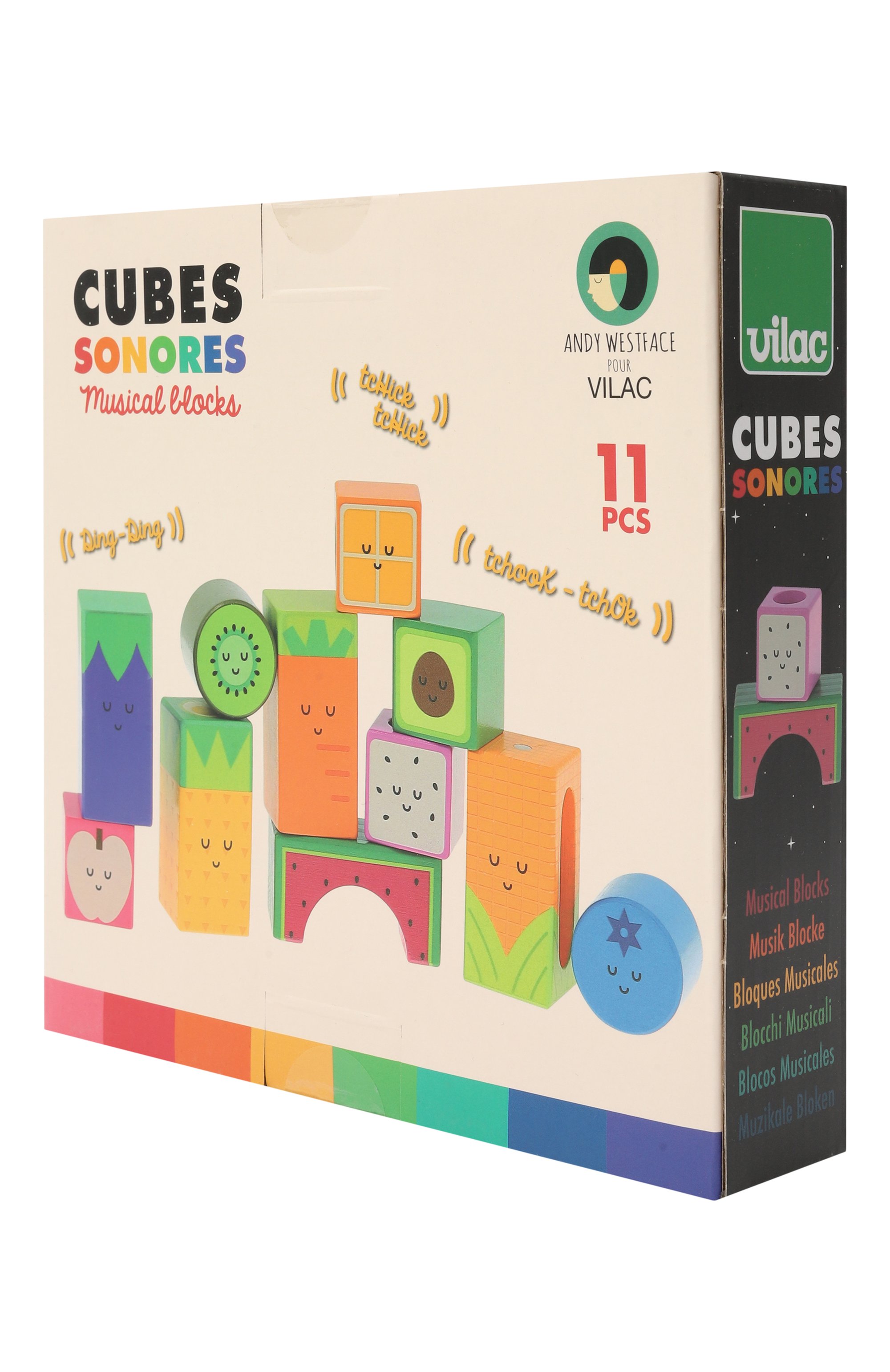 Игрушка кубики со звуками VILAC, арт. 7414, фото 2