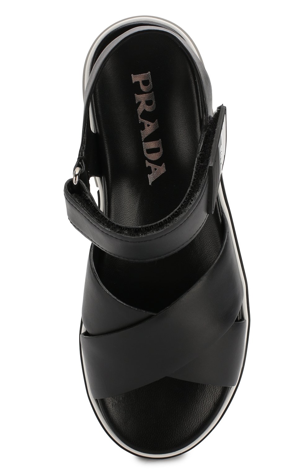 Кожаные сандалии PRADA, арт. 1X366L-3J8K-F0002-005, фото 4