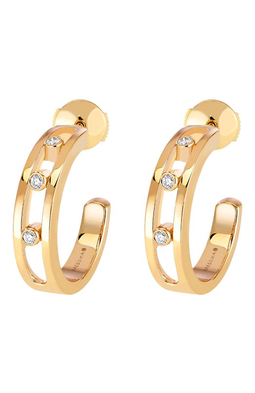 Серьги Messika 04407-YG Бесцветный 04407-YG