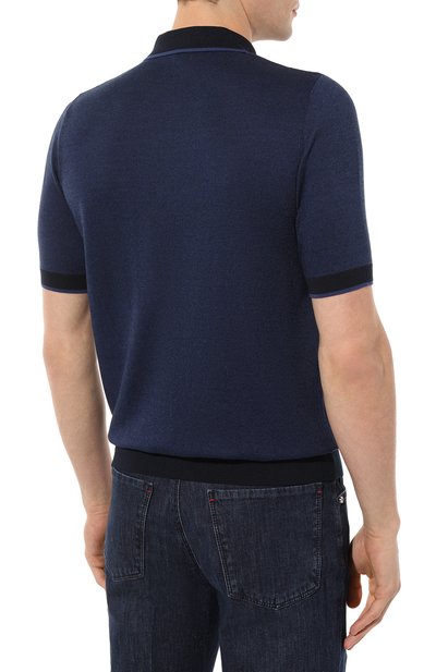 Поло из хлопка и шелка ZILLI, арт. MBZ-PZ032-TW0T1/MC01, фото 4