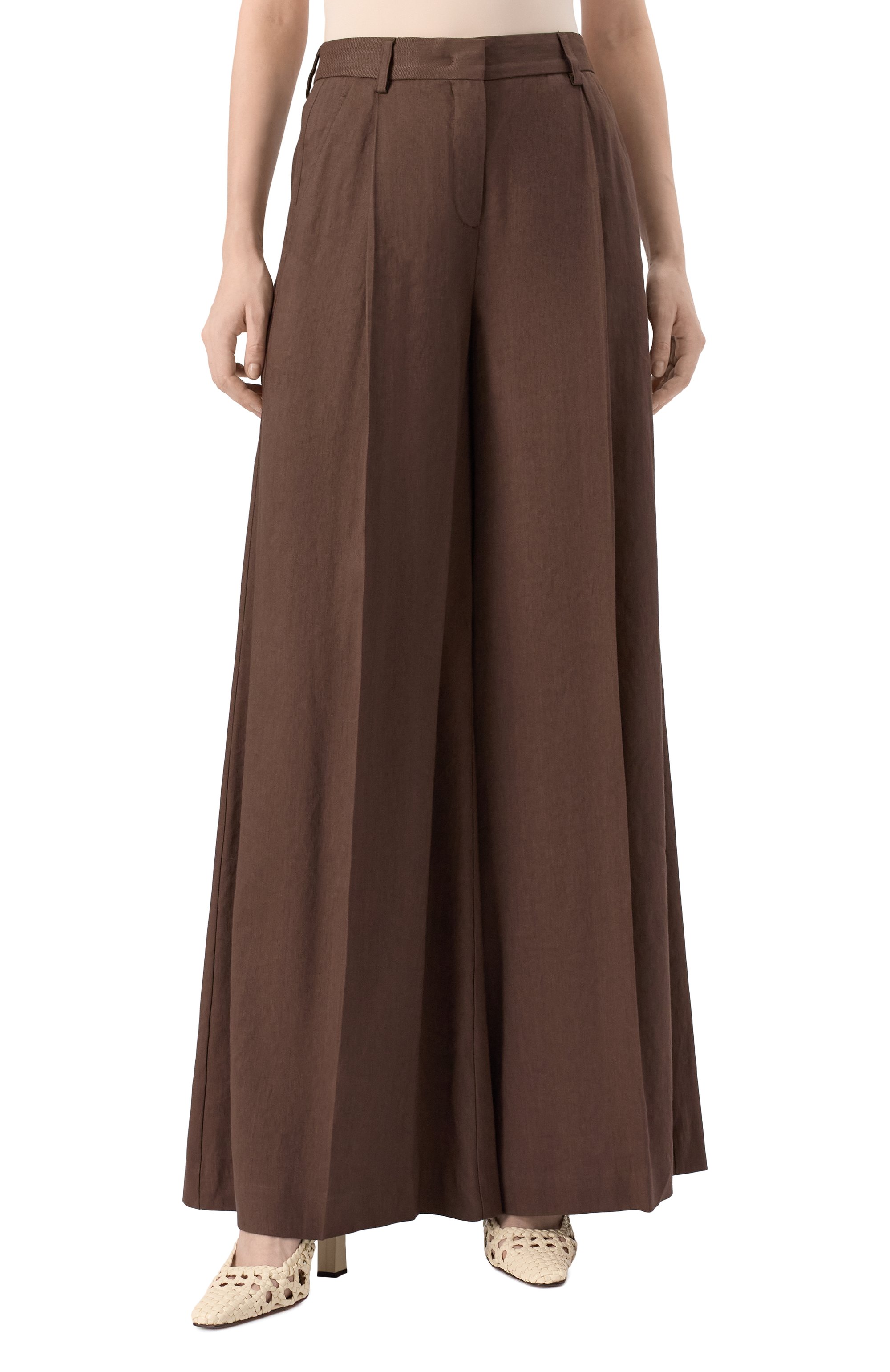 Брюки изо льна и �вискозы LORENA ANTONIAZZI, арт. P2550PA79A/3347, фото 3