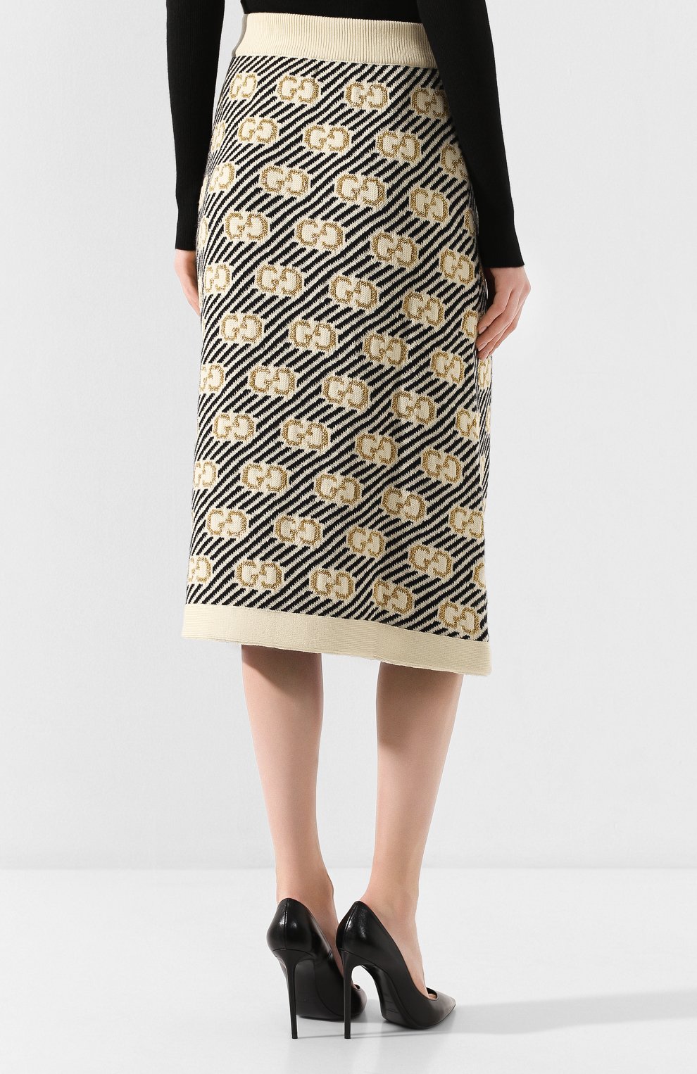 Шерстяная юбка GUCCI, арт. 574224/XKASE, фото 4