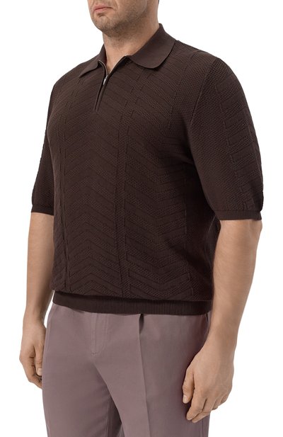 Хлопковое поло CORTIGIANI, арт. 4AS127, фото 3