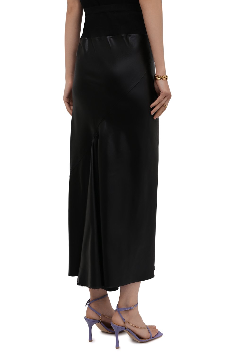 Юбка RICK OWENS черного цвета по цене 63800 руб., арт. RP02A7334/QLX, фото 4 Юбка RICK OWENS, арт. RP02A7334/QLX, фото 4