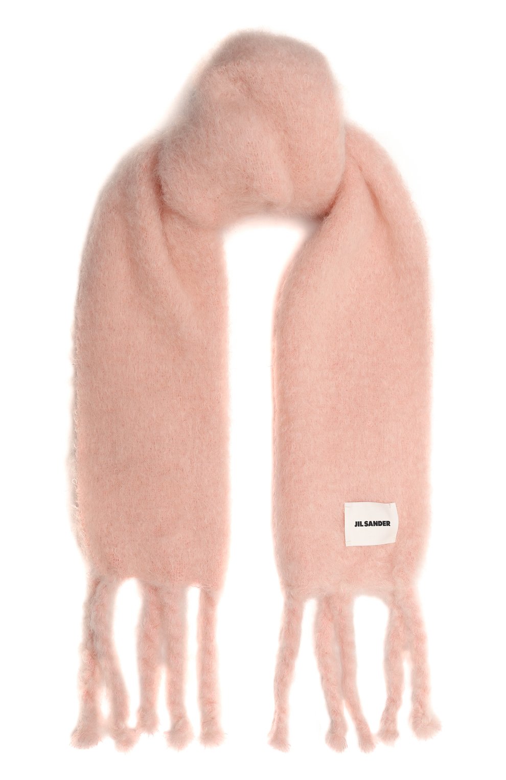 Шарф JIL SANDER светло-розового цвета по цене 55750 руб., арт. J03TE0010-J40075, фото 1 Шарф JIL SANDER, арт. J03TE0010-J40075, фото 1