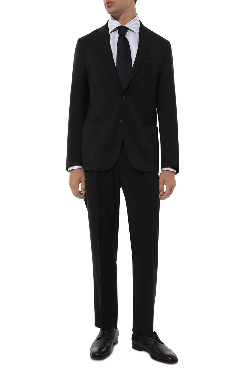 Шерстяной костюм CORNELIANI темно-синего цвета по цене 159000 руб., арт. 94X007-9418250_SET, фото 1 Шерстяной костюм CORNELIANI, арт. 94X007-9418250_SET, фото 1