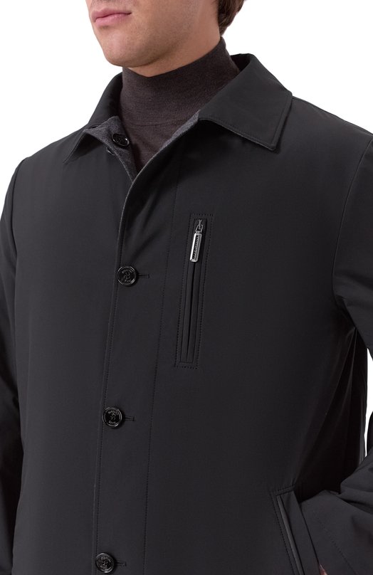 Двусторонний плащ Stefano Ricci MDJ5300200/PL001H Чёрный  MDJ5300200/PL001H Фото 5