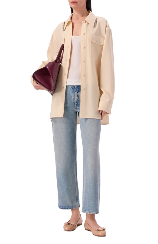 Лакированные балетки Varina Ferragamo 01J070/782 Бежевый  01J070/782 Фото 3