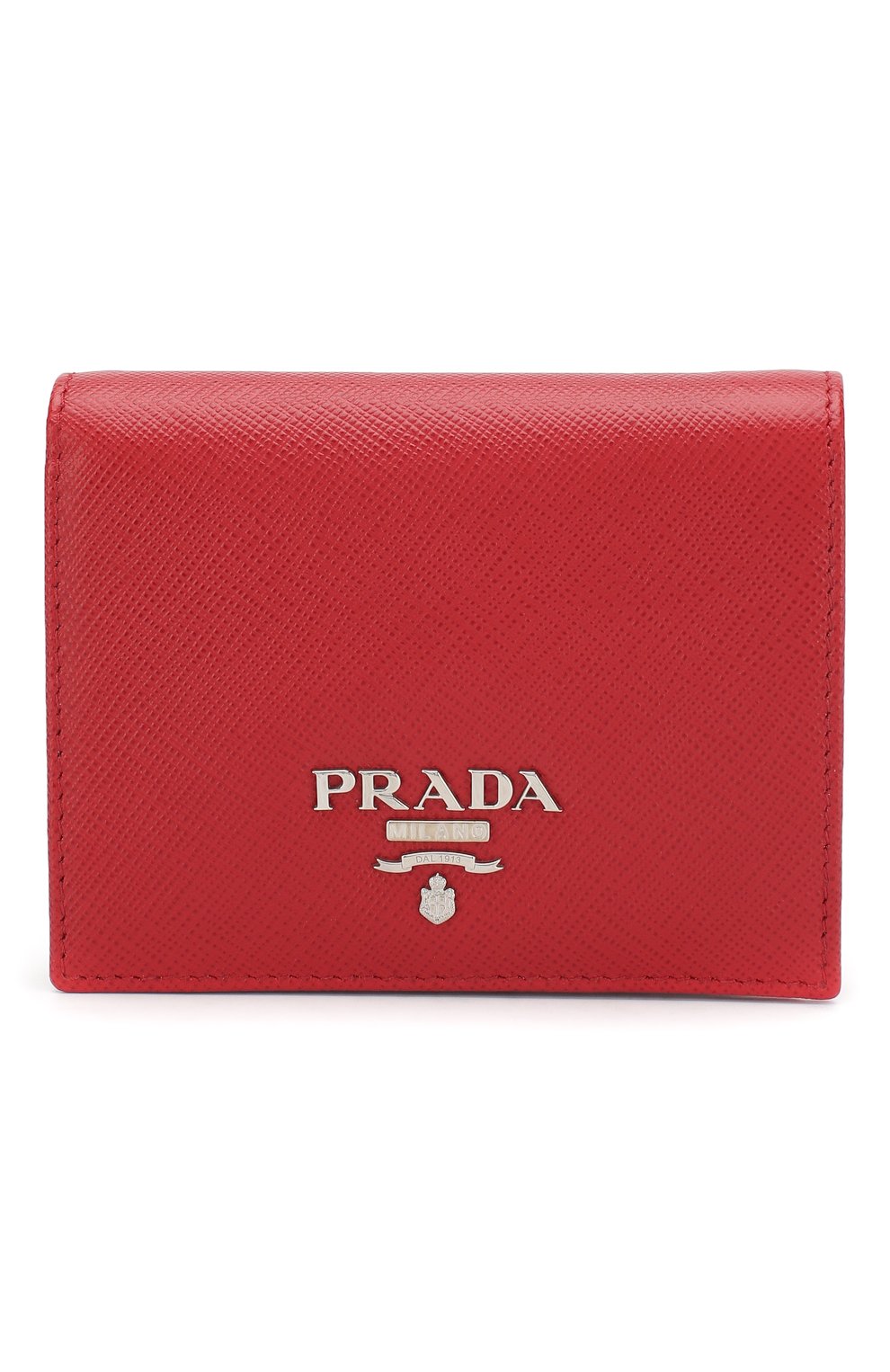 Кожаный кошелек на кнопке с логотипом бренда PRADA, арт. 1MV204-2CBW-F0747, фото 1