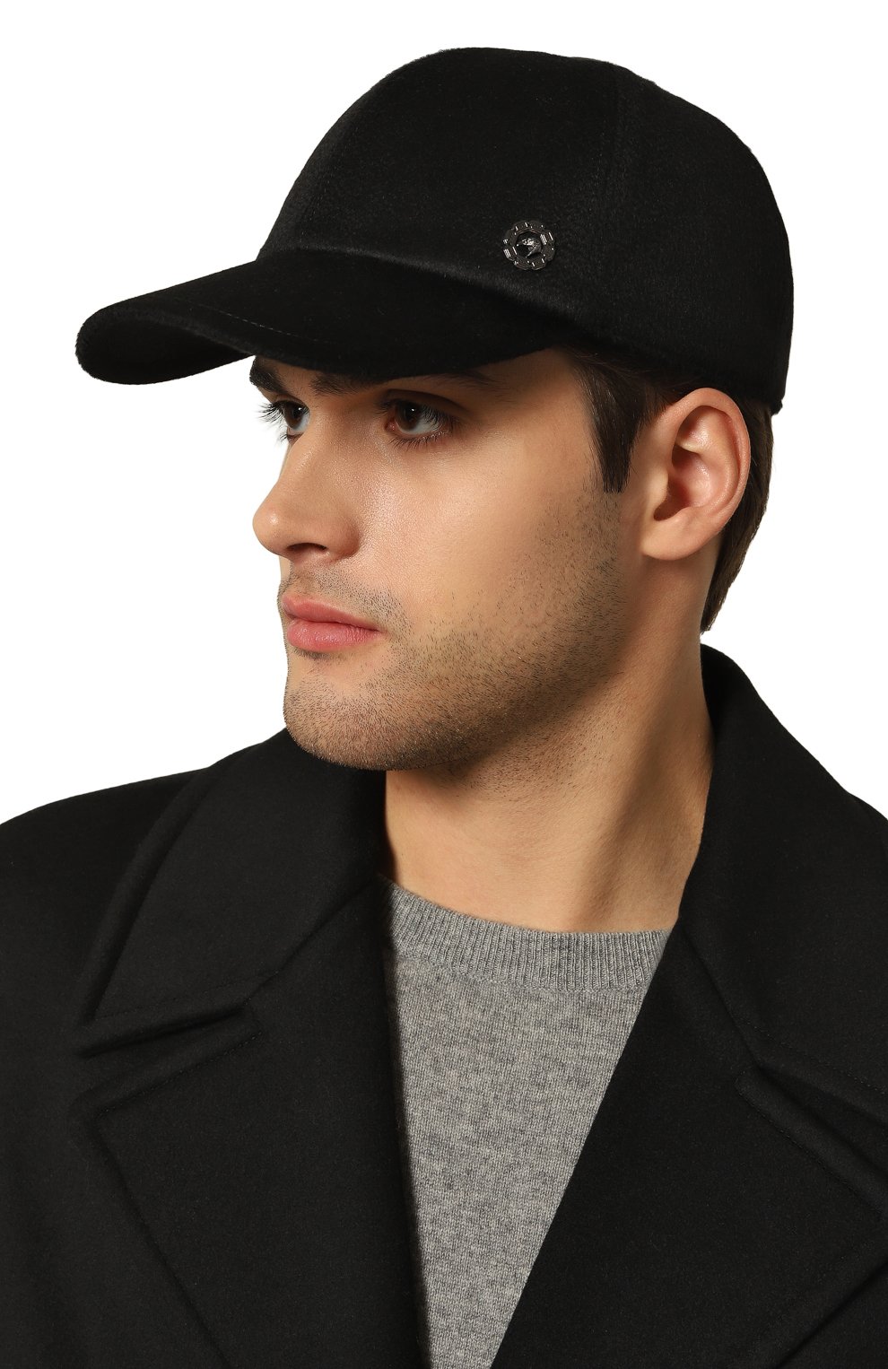 Кашемировая бейсболка STEFANO RICCI черного цвета по цене 75700 руб., арт. MCV430019E/CA10, фото 2 Кашемировая бейсболка STEFANO RICCI, арт. MCV430019E/CA10, фото 2