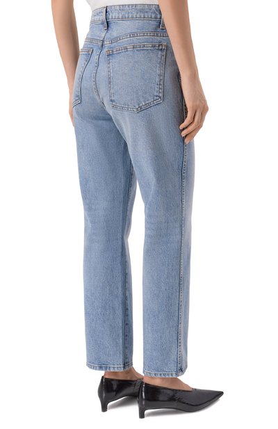 Джинсы abigail KHAITE голубого цвета по цене 74350 руб., арт. 1071-096/W916, фото 4 Джинсы abigail KHAITE, арт. 1071-096/W916, фото 4