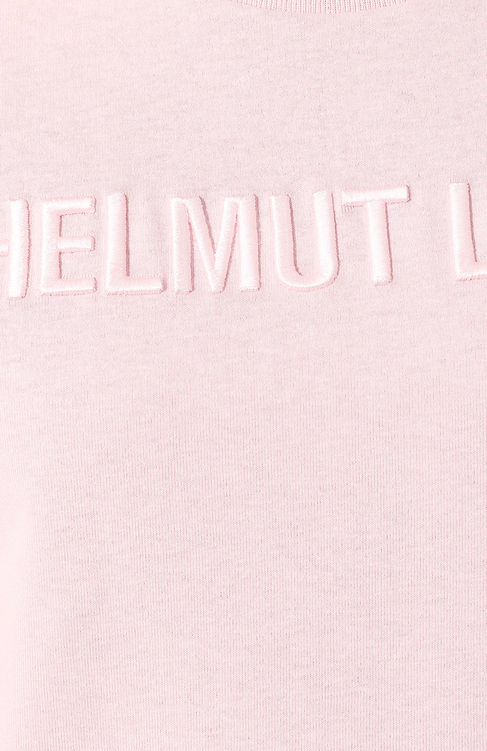 Хлопковая футболка HELMUT LANG светло-розового цвета по цене 25750 руб., арт. J06DW502, фото 5 Хлопковая футболка HELMUT LANG, арт. J06DW502, фото 5