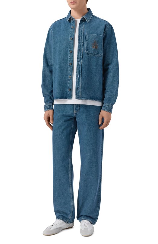 Хлопковая футболка Trussardi G0228000123N Белый  G0228000123N Фото 2