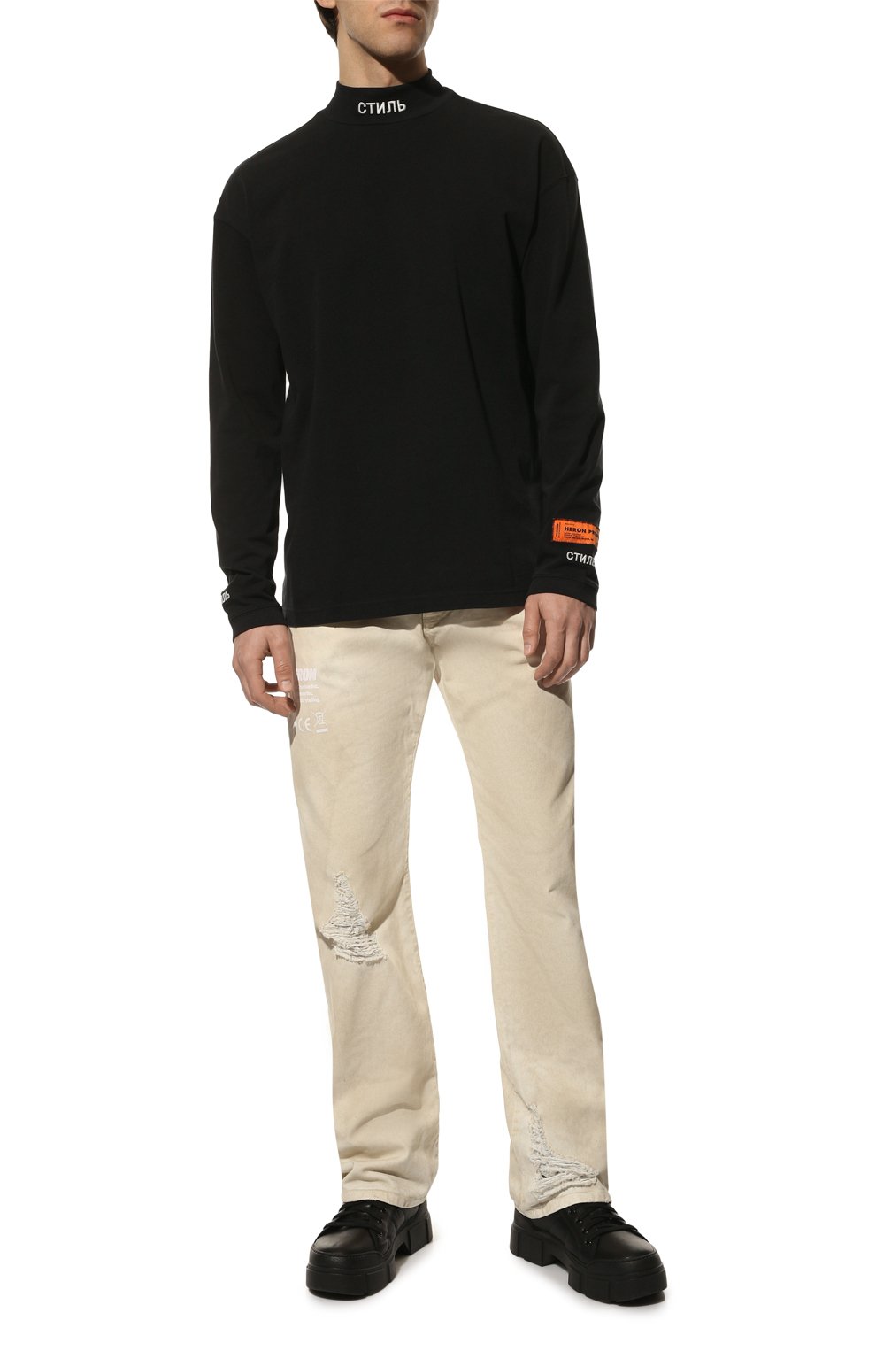 Хлопковая водолазка HERON PRESTON, арт. HMAB017C99JER0011001, фото 2