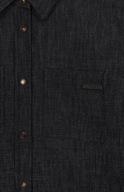 Джинсовая рубашка BRUNELLO CUCINELLI, арт. BB148C404B, фото 3