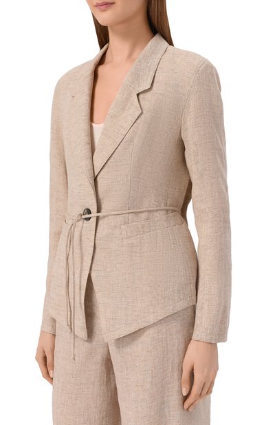 Льняной жакет EMPORIO ARMANI, арт. EW003980/TE10381, фото 3