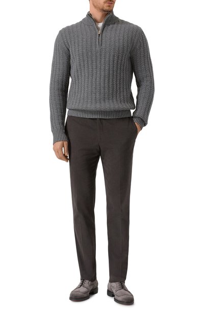 Замшевые дерби easy on SANTONI серого цвета по цене 87600 руб., арт. MGEG19033NEAXGEX, фото 2 Замшевые дерби easy on SANTONI, арт. MGEG19033NEAXGEX, фото 2