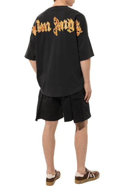 Хлопковая футболка PALM ANGELS, арт. PMAA002F24JER011, фото 2