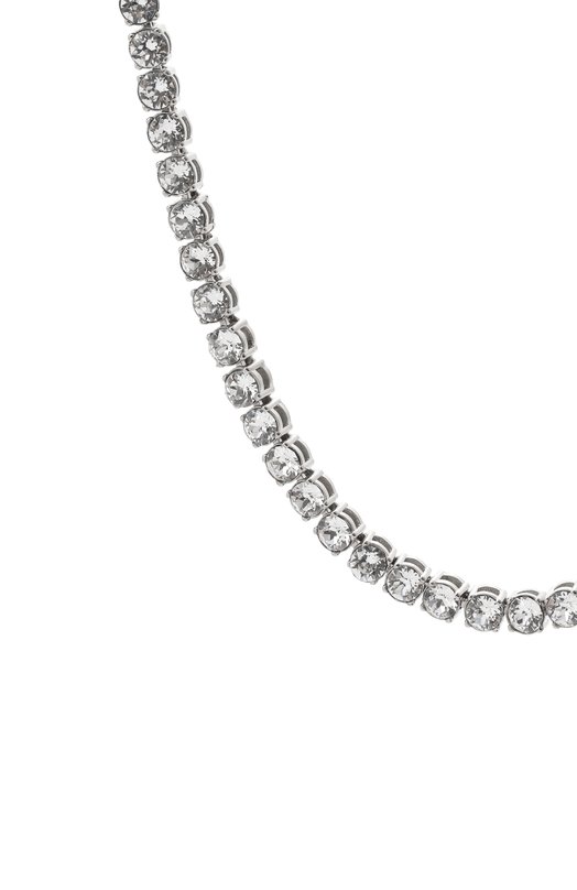 Колье Tennis Amina Muaddi TENNIS NECKLACE Серебряный  TENNIS NECKLACE Фото 3