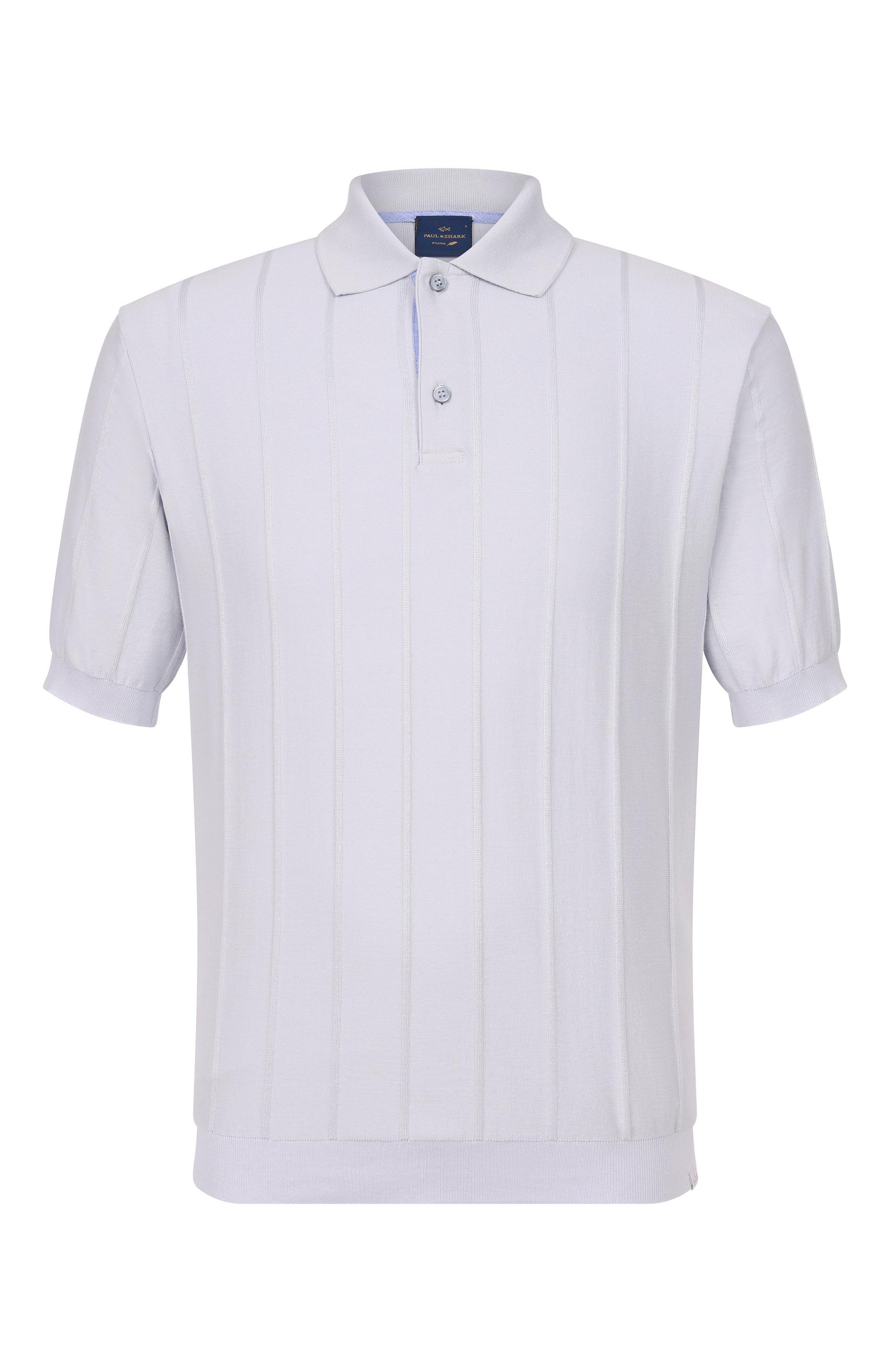 Хлопковое поло PAUL&SHARK сиреневого цвета по цене 52650 руб., арт. 26411632_001, фото 1 Хлопковое поло PAUL&SHARK, арт. 26411632_001, фото 1