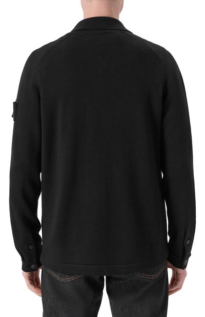 Шерстяной кардиган PREMIATA черного цвета по цене 51500 руб., арт. PMG24/W00L, фото 4 Шерстяной кардиган PREMIATA, арт. PMG24/W00L, фото 4