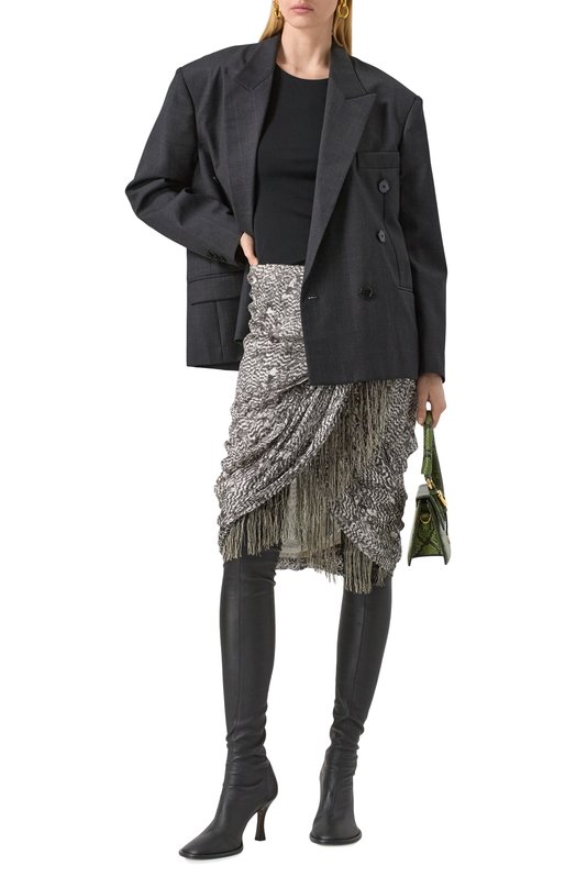 Шерстяной жакет Isabel Marant 24A/VE0140FE-B1F01I Серый  24A/VE0140FE-B1F01I Фото 2