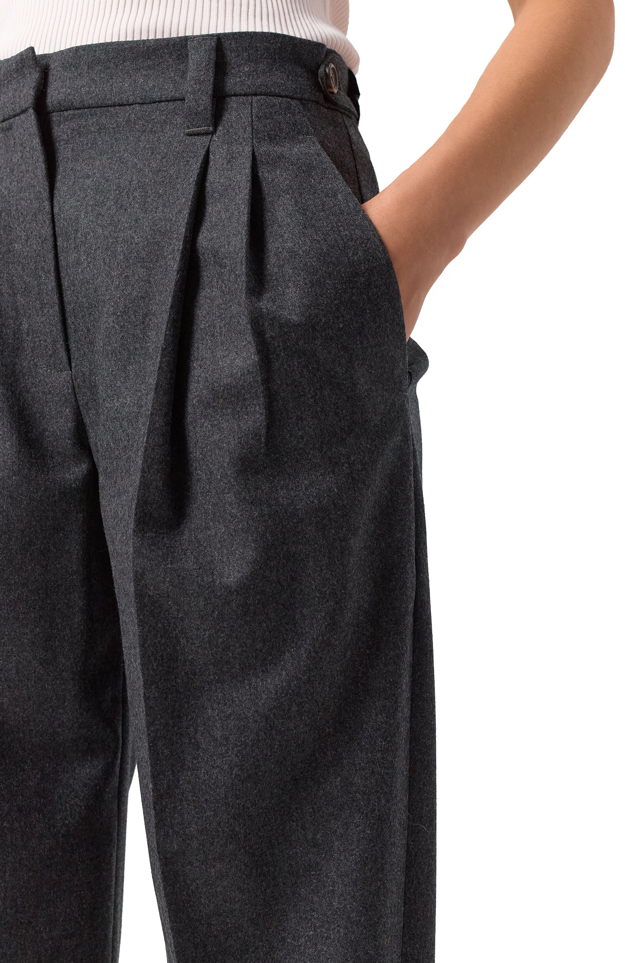 Шерстяные брюки BRUNELLO CUCINELLI, арт. ME226P8764, фото 5