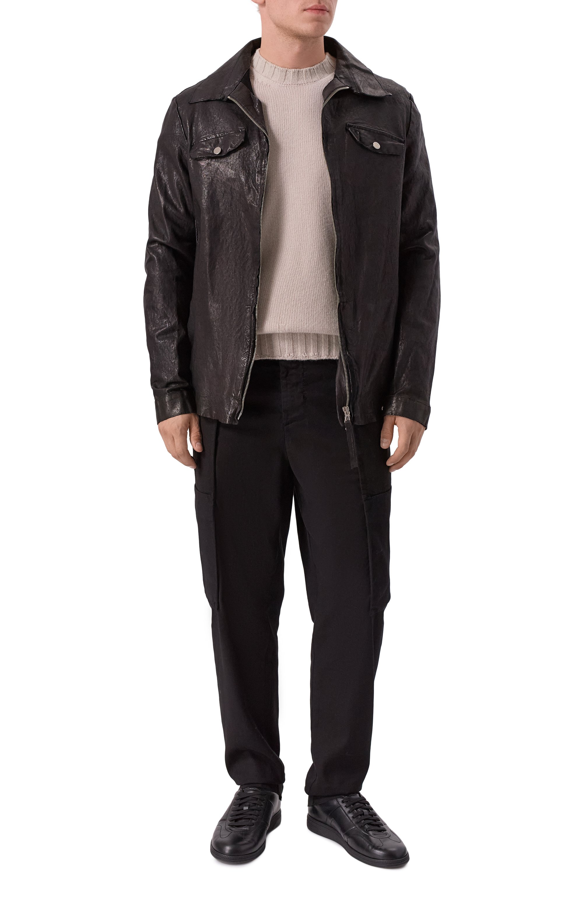 Кожаная куртка-рубашка NEVER ENOUGH, арт. MJL047, фото 2