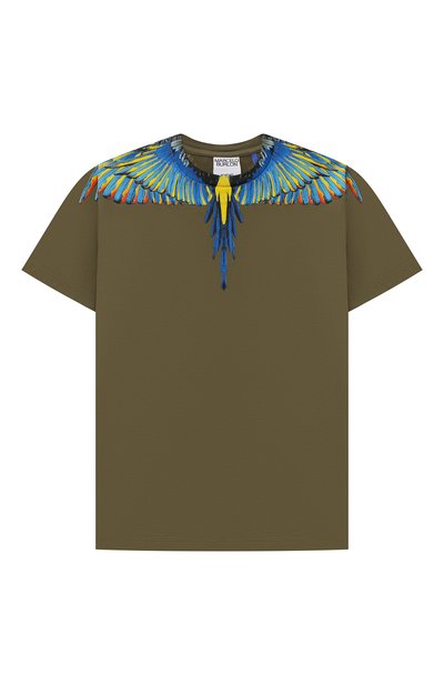 Хлопковая футболка MARCELO BURLON KIDS OF MILAN, арт. CBAA002F21JER008, фото 1