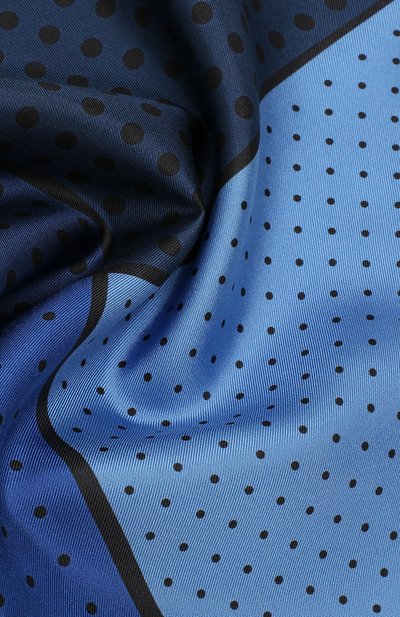Шелковый платок LANVIN синего цвета по цене 7250 руб., арт. 3471/HANDKERCHIEF, фото 2 Шелковый платок LANVIN, арт. 3471/HANDKERCHIEF, фото 2