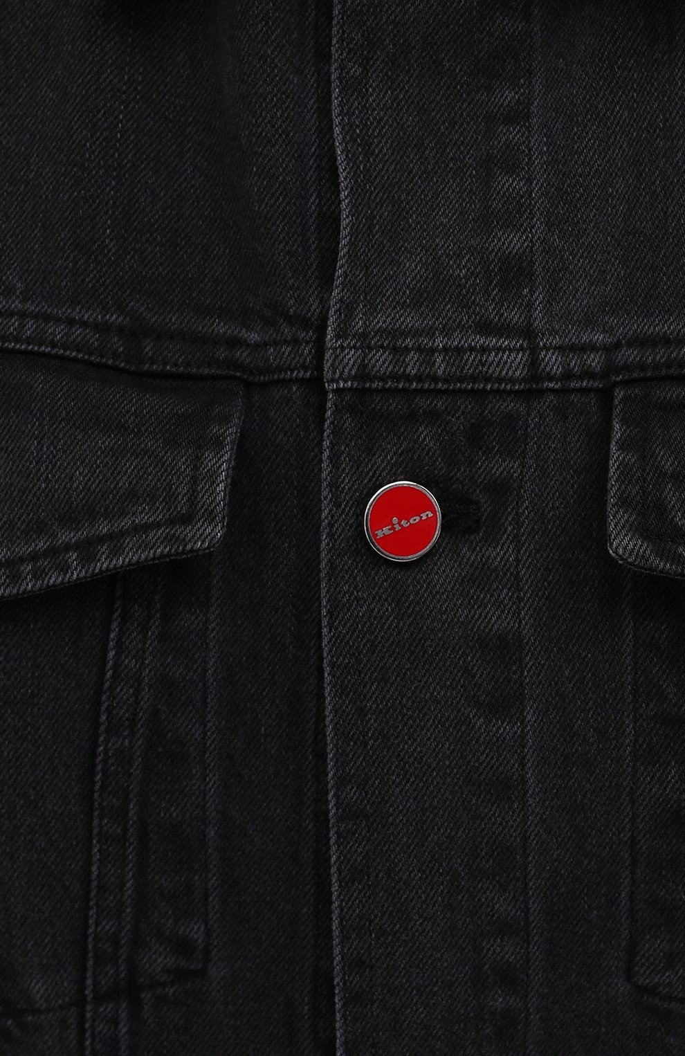 Джинсовая куртка KITON темно-серого цвета по цене 425500 руб., арт. UW1072V0804A/60-68, фото 5 Джинсовая куртка KITON, арт. UW1072V0804A/60-68, фото 5