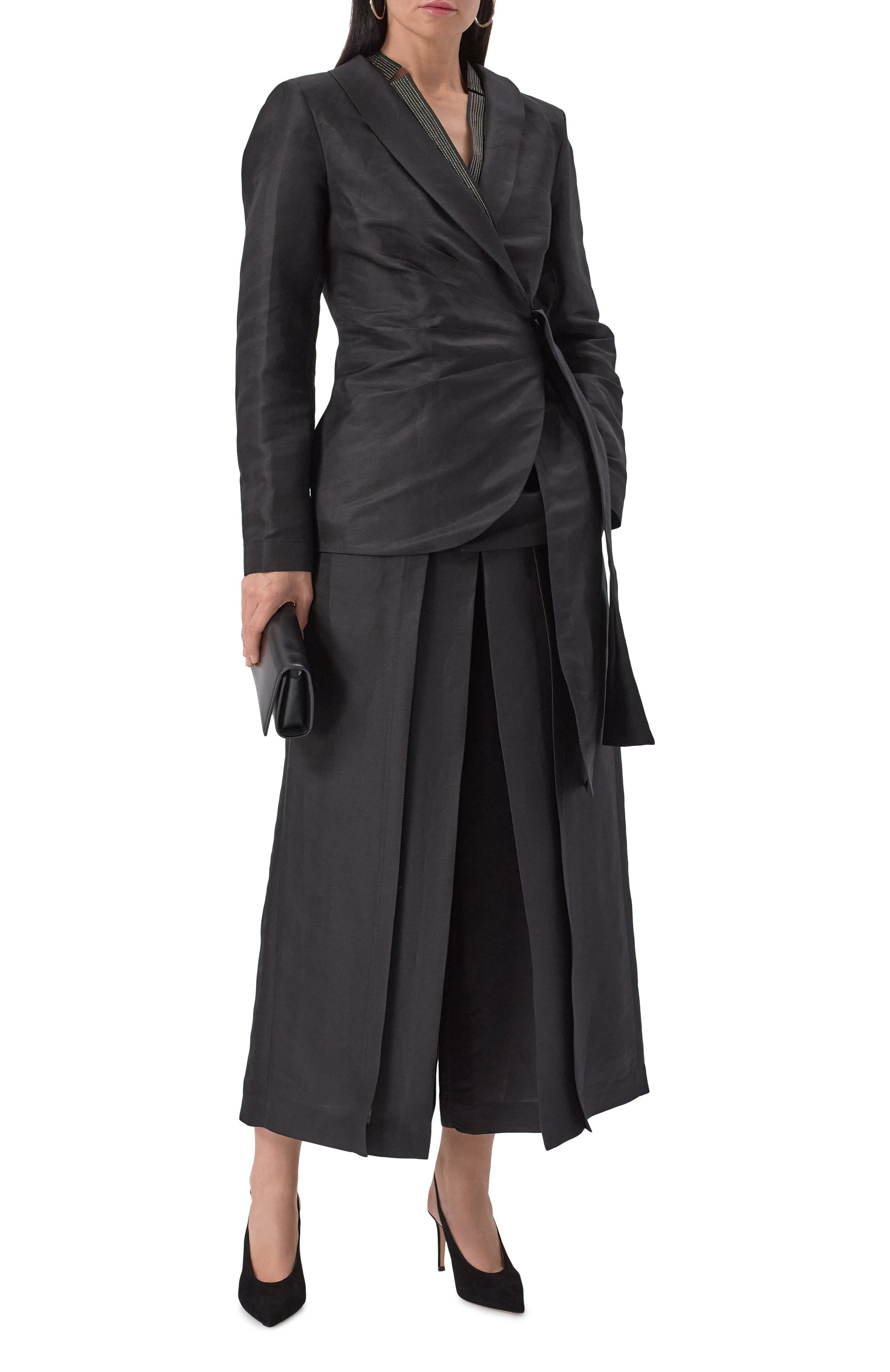 Брюки из вискозы и льна FREEAGE, арт. WS25.PT141.2070.900, фото 2