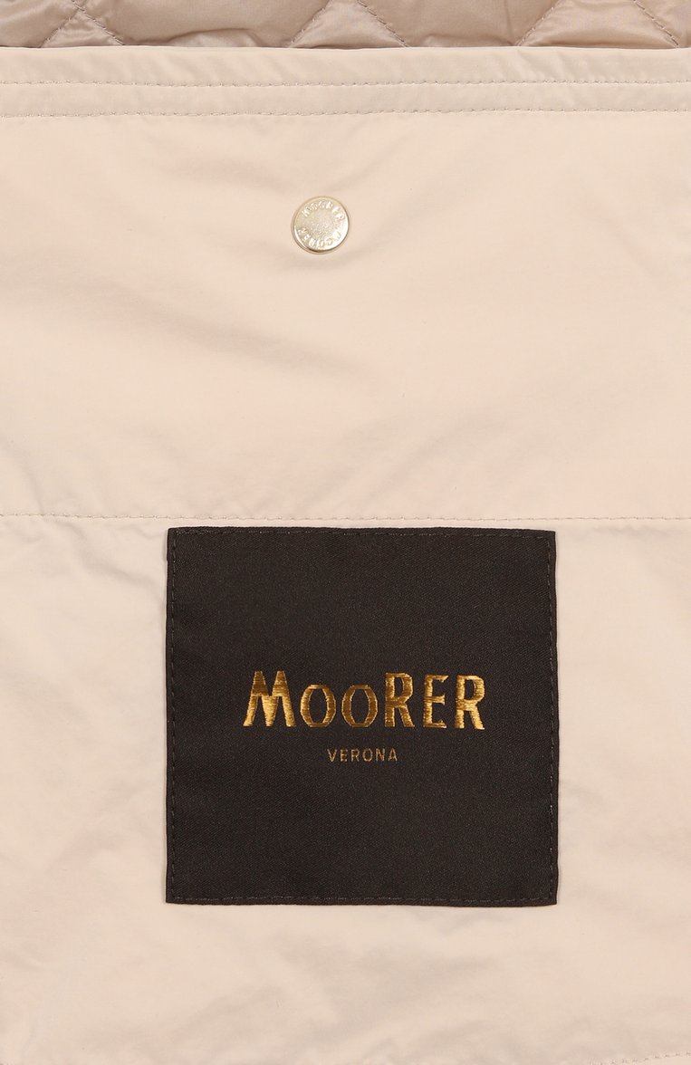 Женская куртка shaira MOORER кремового цвета, арт. SHAIRA-0SQ | Фото 7 (Материал внешний: Синтетический материал; Рукава: Длинные; Длина (верхняя одежда): Короткие; Материал подклада: Синтетический материал; Кросс-КТ: Куртка, Легкие; Стили: Кэжуэл)