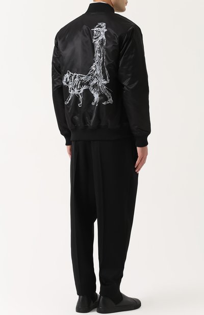 Бомбер на кнопках с принтом на спине YOHJI YAMAMOTO, арт. HK-Y30-601, фото 2